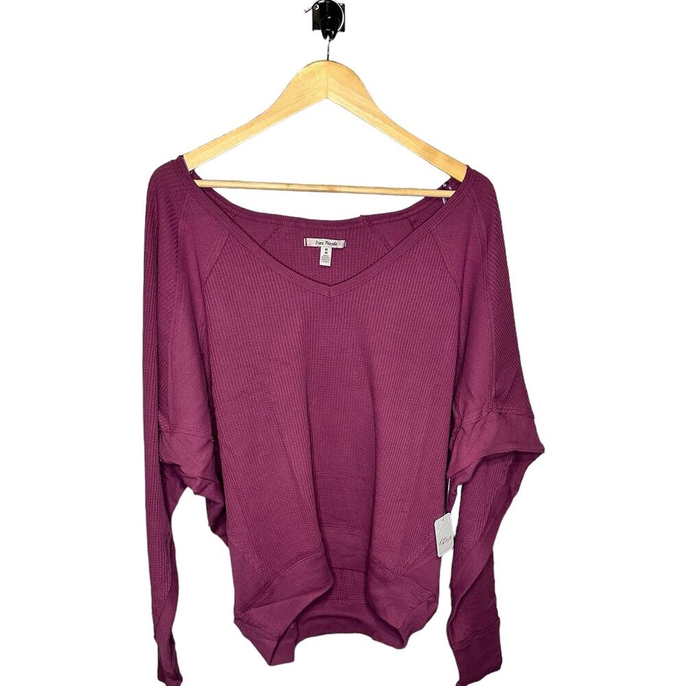 Free People Santa Clara Waffle Knit Thermal - Picture 3 of 3